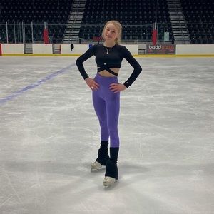 Purple KAILIfitswimwear push up leggings